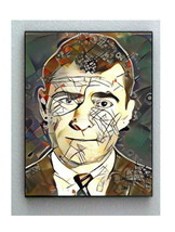 Framed Abstract Rod Serling The Twilight Zone 8.5X11 Print Lim Ed w/signed COA - £15.29 GBP