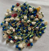 162 Ribbon Roses & flowers for scrapbooking & sewing set #12 - $8.87 162 Ribbon Roses & flowers for scrapbooking & sewing set #12 - $8.87