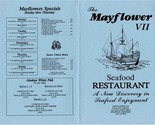 Mayflower VII Seafood Restaurant Menu East Stone Drive Kingsport Tenness... - $17.82