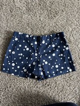 Khakis by Gap Summer Shorts Womens Size 00R Navy Polka Dots Chino Mid Rise Twill - £8.30 GBP