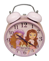 Bratz Oversized Alarm Clock WORKS Battery Operated Pink Purple - £29.60 GBP