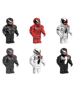 6Pcs Marvel Super Heros Minifigures Venom Carnage Anti-Venom Riot Mini B... - $339.89 MXN