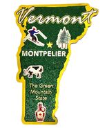 Vermont The Green Mountain State Foil Fridge Magnet - $8.49