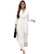 Chikankari Kurtis for Women Pakistani Salwar Kameez Suit Set Indian Dres... - $98.01