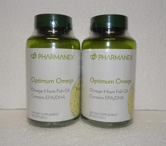 Two pack: Nu Skin Nuskin Pharmanex Optimum Omega Omega-3 60 Softgels SEA... - $42.00