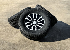 Chevy Silverado AT4 Style 18&quot; Black &amp; Machine Replica Wheels Blackhawk R... - $1,711.71