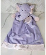 Dakin Baby Lovie Blanket Purple Elephant Satin Heart Security Lovey- Rare - £58.22 GBP