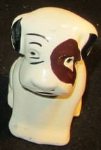 VINTAGE SAD PUPPY BULL TERRIER DOG FIGURINE MILL STONE LODGE AURORA W.VA... - $114.44 MXN