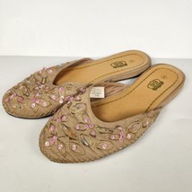 Route 66 Womens Sequined Slippers Size 8, Excellent Conditioned Shoes - £15.92 GBP