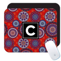 Mandala : Gift Mousepad Red Decor Pattern Indian Esoteric Abstract Pattern Shape - £10.38 GBP+