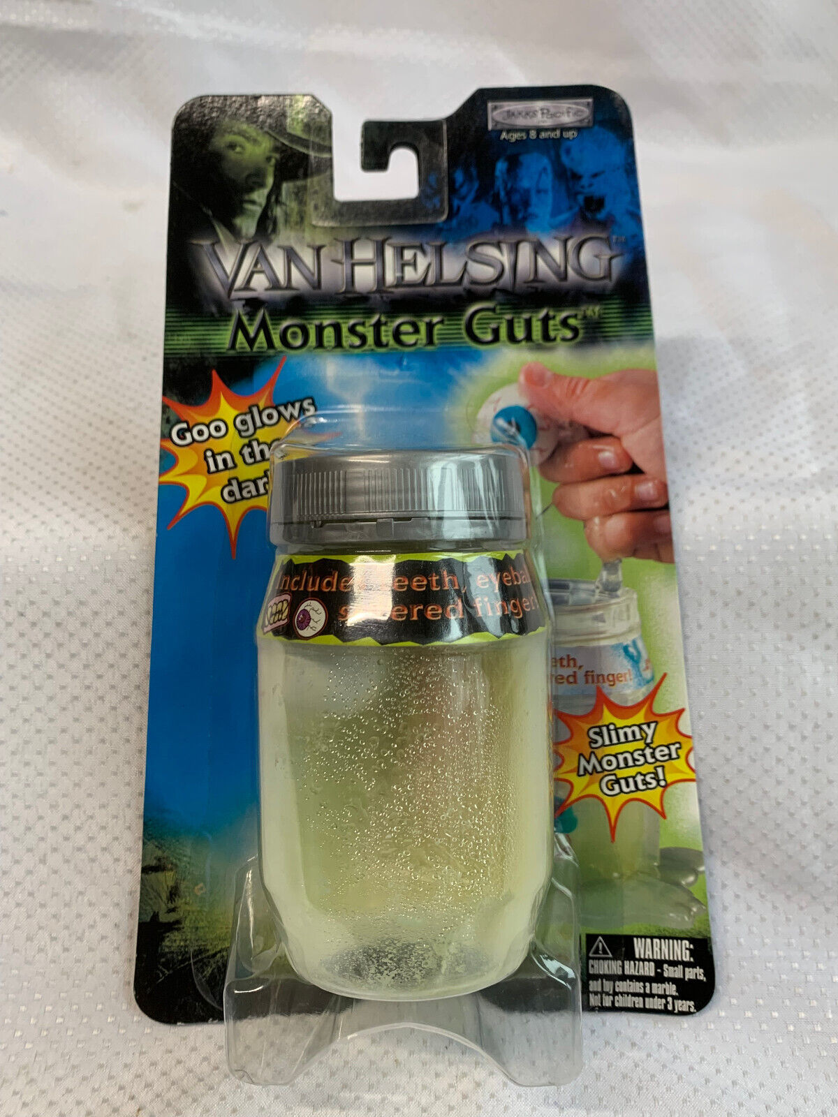 2004 Jakks Pacific Inc. Van Helsing Monster Guts in Jar Toy Glow in the Dark Goo - $29.65