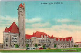 Union Station St Louis Missouri Postcard Posted 1947 - £4.15 GBP
