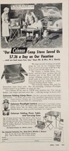 1954 Print Ad Coleman Camp Stoves,Lanterns,Folding Picnic Tables Wichita,Kansas - £14.22 GBP