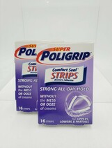Super Poligrip Comfort Seal Denture and Partials Adhesive 32 Strips - $8.07