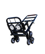 Folding Portable Stair Climbing Hand Truck Luggage Cart Black 420LBS - £105.25 GBP