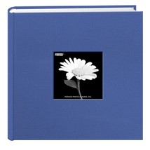 Fabric Frame Cover Photo Album 200 Pockets Hold 4x6 Photos, Sky Blue - £29.88 GBP