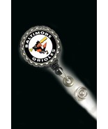 Baltimore Orioles work Retractable Reel ID Badge Holder nurse cna secret... - $4.90