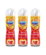 3 x Durex Play Saucy Strawberry Lubricant Lube Sexual Pleasure-enhancing... - £27.58 GBP