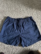 Columbia Shorts Mens Adult navy blue Casual Outdoor PFG Logo Pockets Siz... - $12.19