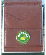 The Masters 25/26  Ball Marker Wallet Tan Ahead Leather Great Looking - $34.76