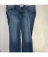 Torrid Blue Straight Leg Jeans with Subtle Whiskering - $363.80 MXN