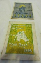 Montgomery Ward &amp; Co Almanacs &amp; Year Books 1899 1898 Rare Wizard OZ Illustrator - £157.37 GBP