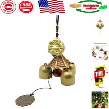 Melodious Bronze Wind Chimes - Charming Hanging Decoration for Garden an... - $350.07 MXN