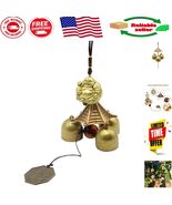 Melodious Bronze Wind Chimes - Charming Hanging Decoration for Garden an... - $26.46 CAD
