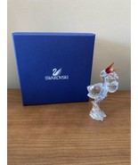 Swarovski Crystal Stork with Baby, item 659401 MIB with COA - $123.75