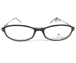 Brooks Brothers Eyeglasses Frames BB657 5040 Black Clear Silver Oval 49-... - $46.54