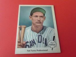 1959 FLEER  TED  WILLIAMS #6   TED TURNS PROFESSIONAL     NEAR  MINT  OR... - £129.78 GBP