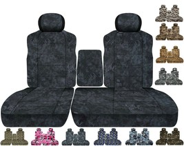 Front Set Car seat covers Fits Dodge Dakota 91-93 60/40 Seat with Console  Camo - £86.52 GBP