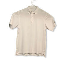 Monterey Club Mens Polo Golf Shirt Large L White Polyester Salem Hills - $8.96