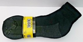 3 PAIRS CATERPILLAR CAT REAL WORK QUARTER SOCKS TRUCK BUILDER FARMING HI... - $14.73