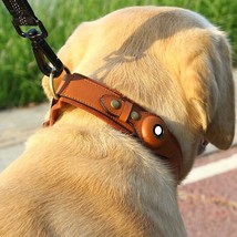 Location Tracker First Layer Leather Dog Pet Collar - £15.27 GBP+