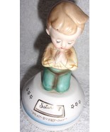 Napco Pray Every Day Praying Boy Rosary Trinket Box 1958 - $26.05 CAD