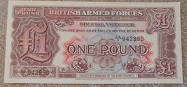 British Armed Forces 1 Pound Note Special Voucher, for Money Gift or Col... - $50.99