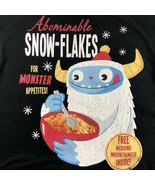 NEW Mens XL Abdominable Snowflakes Monster Appetites Graphic T shirt - $31.12 CAD