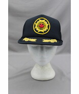 Vintage Patched Trucker Hat - Fire Service French English - Adult Snapback - $39.00