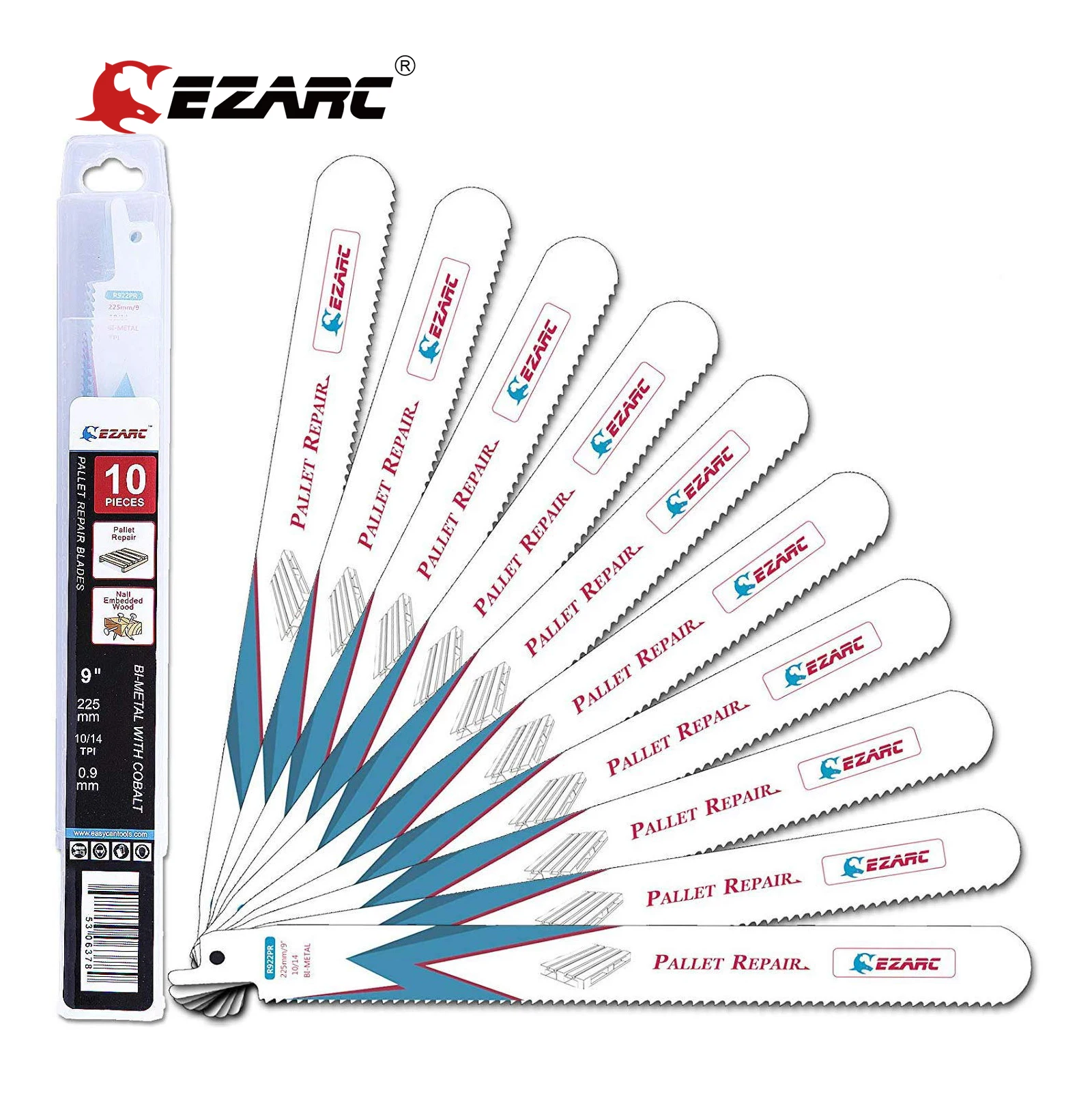 EZARC Reciprocating Saw Blades Set Bi- with Cobalt for Nail Emded , Pall... - £61.11 GBP