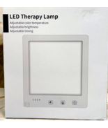 LED THERAPY LAMP W/ADJUSTABLE COLOR TEMP-BRIGHTNESS-TIMINIG - WHITE. - $31.00 CAD