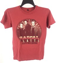 Rascal Flatts Band T Shirt Size Small Red 2014 Rewind Tour Graphic Count... - £9.29 GBP