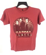 Rascal Flatts Band T Shirt Size Small Red 2014 Rewind Tour Graphic Count... - €10,35 EUR