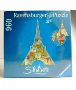 Ravensburger Silhouette Puzzles Eiffel Tower Paris 960 pieces New Factor... - $54.69 CAD