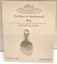 Hallmark Keepsake Silver Plated Boy Charm The Heart Of Motherhood - £4.62 GBP