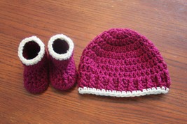 Newborn Baby Hat Bootie Pattern Set Pattern Only - $7.91