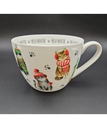 Portobello by Design Hello Winter Cat in Hats and Scarves Art Bone China... - $389.76 MXN
