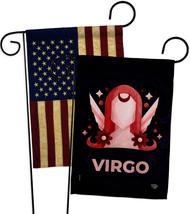 Virgo Garden Flags Pack Zodiac 13 X18.5 Double-Sided House Banner - £23.15 GBP