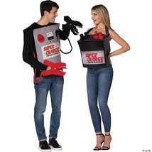 Battery Jumper &amp; Cables Couples Adult Costume Spark Halloween Unique GC6377 - £71.36 GBP