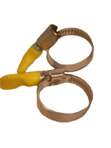 Galvanized Band Pond Hose 1 1/4&quot; or 32mm Clamps-2 Pack Designed For Smooth Hose - £11.03 GBP